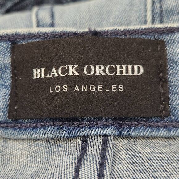 Black Orchid Los Angeles Distressed Skinny Jeans Size 27 Distressed Jeans - Picture 6 of 9
